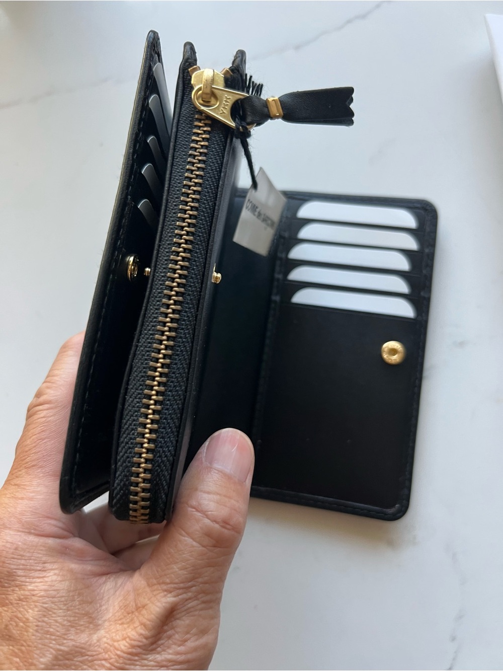 New Comme des Garcons Women’s Embossed Leather Wallet